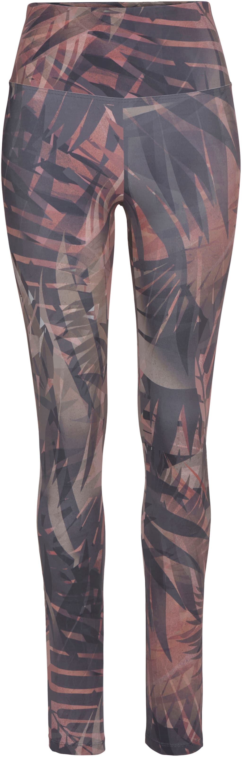 Leggings in gemustert-braun-beige-grau von LASCANA ACTIVE von LASCANA ACTIVE