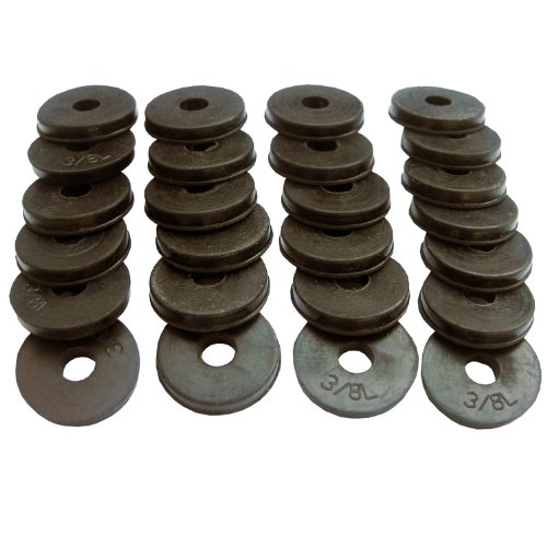 Lasco 02-1269 Gummi-Unterlegscheibe, 3/8 l, flach, 25 Stück von LASCO
