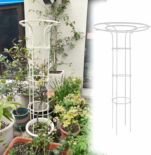 Schirm Trellis Garten Rostdichte Trellis Für Metall Rebe Pflanze Unterstützung Vertikale Schirm Trellis Tower Pflanze Unterstützung Käfige (schwarz, 110cm / 3.6ft) von LASDERTV