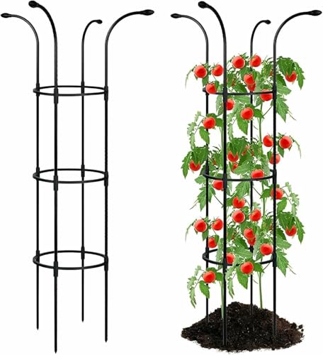 Tomatenkäfig Gartenbau Klettergitter Verstellbare Pflanze Unterstützt Indoor Outdoor DIY Frei Zusammengesetzt Gitter Für Gemüse Blumen Frucht Vertikal Wachsen (100CM / 3.3FT) von LASDERTV