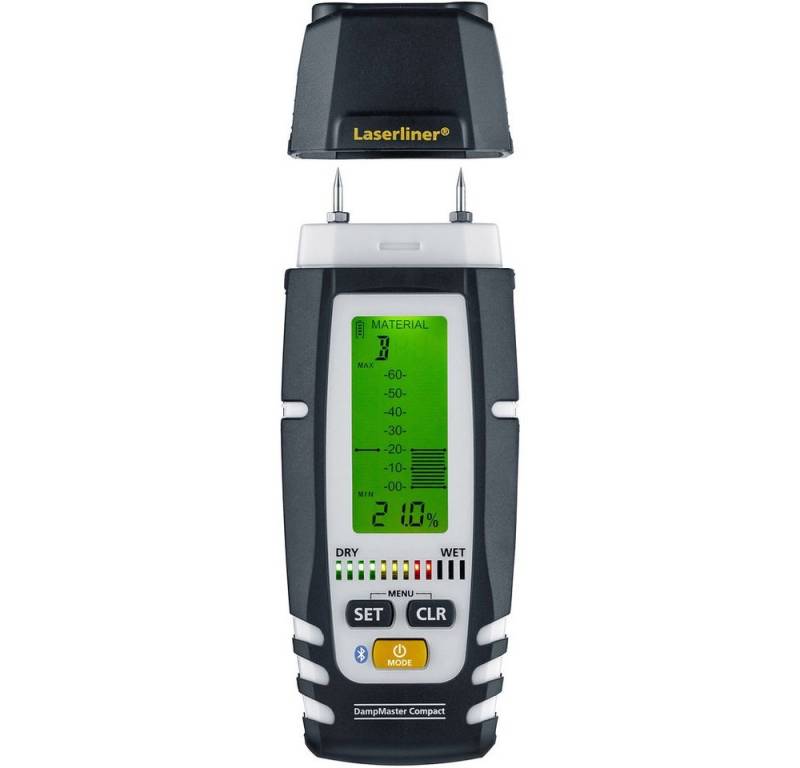 LASERLINER Feuchtigkeitsmesser Laserliner DampMaster Compact Plus Materialfeuchtemessgerät von LASERLINER