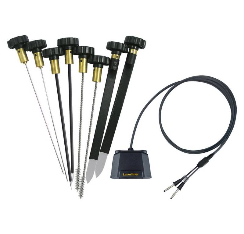 LASERLINER Spannungsprüfer Laserliner 082.326A DampExtension Compact Set Tiefenelektroden mit An, (DampExtension Compact Set) von LASERLINER