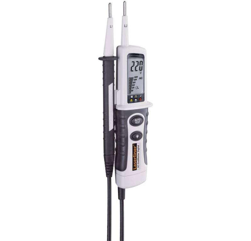 LASERLINER Spannungsprüfer Laserliner AC-tiveMaster Digital Zweipoliger Spannungsprüfer CAT III, (AC-tiveMaster Digital) von LASERLINER