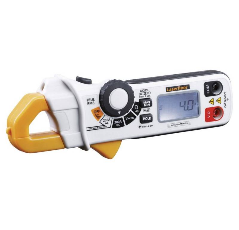 LASERLINER Spannungsprüfer Laserliner MultiClamp-Meter Pro Stromzange digital CAT III 600 V Anz, (MultiClamp-Meter Pro) von LASERLINER
