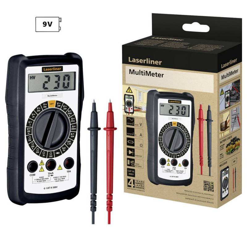 LASERLINER Spannungsprüfer Laserliner MultiMeter Hand-Multimeter, (MultiMeter) von LASERLINER