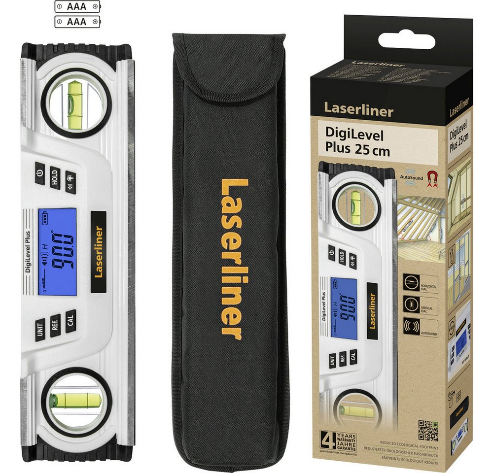 LASERLINER Wasserwaage Laserliner DigiLevel Plus 25 081.249E Digitale Wasserwaage, (DigiLevel Plus 25) von LASERLINER