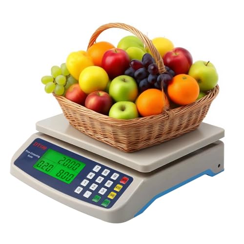 Waage Küchenwaage 30kg, Digitale Küchenwaage mit LCD-Display, Zähl Tara und Hold-Funktion, Multifunktions-Lebensmittelwaage mit PCS Zählwaage, 3 Einheiten Konvertierung, für Geschäften Küchen Lager Waage Küchenwaage 30kg, Digitale Küchenwaage mit LCD-Display, Zähl Tara und Hold-Funktion, Multifunktions-Lebensmittelwaage mit PCS Zählwaage, 3 Einheiten Konvertierung, für Geschäften Küchen Lager von LASIEYO