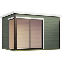 LASITA MAJA Blockbohlenhaus »Austin«, BxHxT: 360 x 239,4 x 240 cm (Außenmaß inkl. Dachüberstand), grün - gruen von LASITA MAJA