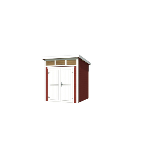 LASITA MAJA Blockbohlenhaus »Kibo 1«, BxT: 220 x 223,5 cm (Außenmaße), Wandstärke: 28 mm - rot von LASITA MAJA