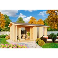 LASITA MAJA Gartenhaus »Riverside«, Holz, BxHxT: 540 x 250.8 x 357.1 cm (Außenmaße) - braun | beige von LASITA MAJA