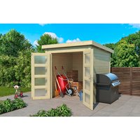 LASITA MAJA Gartenhaus »Zambezi 2«, Holz, BxHxT: 220 x 210,9 x 274,7 cm (Außenmaße inkl. Dachüberstand) - braun | beige von LASITA MAJA