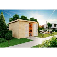 LASITA MAJA Gartenhaus »Zambezi 7«, Holz, BxHxT: 320 x 210.9 x 324.8 cm (Außenmaße) - braun | beige von LASITA MAJA