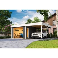 LASITA MAJA Blockgarage »Bahamas«, BxT: 680 x 560 cm (Außenmaß), Holz - grau von LASITA MAJA