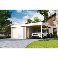 LASITA MAJA Blockgarage »Bahamas«, BxT: 820 x 560 cm (Außenmaß), Holz - grau von LASITA MAJA