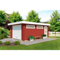 LASITA MAJA Blockgarage »Canberra«, T: 600 cm (Außenmaß), Holz - rot von LASITA MAJA