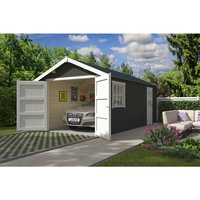 LASITA MAJA Blockgarage »Dillon«, BxT: 339,9 x 580 cm (Außenmaß), Holz - gruen von LASITA MAJA