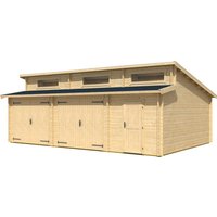 LASITA MAJA Blockgarage »Hawaii«, BxT: 780 x 520 cm (Außenmaße), Holz - beige von LASITA MAJA