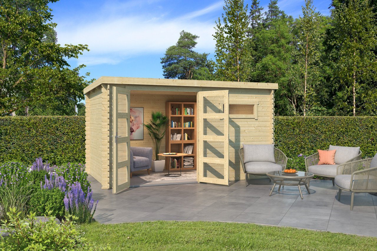LASITA MAJA Gartenhaus Augusta Holzhaus Blockbohlenhaus, BxT: 380x230 cm LASITA MAJA Gartenhaus Augusta Holzhaus Blockbohlenhaus, BxT: 380x230 cm von LASITA MAJA
