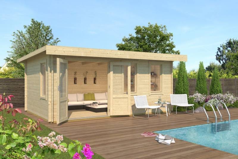 LASITA MAJA Gartenhaus Baruda 53 Holzhaus Blockbohlenhaus, BxT: 526x346 cm von LASITA MAJA