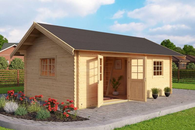 LASITA MAJA Gartenhaus CAROLINE, BxT: 675x490 cm, (Set, inkl. Fußbodenbretter zum Verlegen) von LASITA MAJA