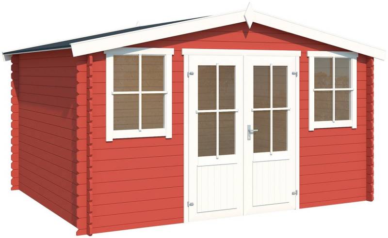 LASITA MAJA Gartenhaus Dallas, BxT: 411x312 cm, Blochbohlenhaus 28mm, Fundamentmass 3760x2920, Schwedenrot von LASITA MAJA