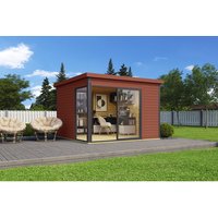 LASITA MAJA Gartenhaus »Domeo 1«, BxT: 300 x 300 cm (Außenmaße), Wandstärke: 44 mm, schwedenrot von LASITA MAJA