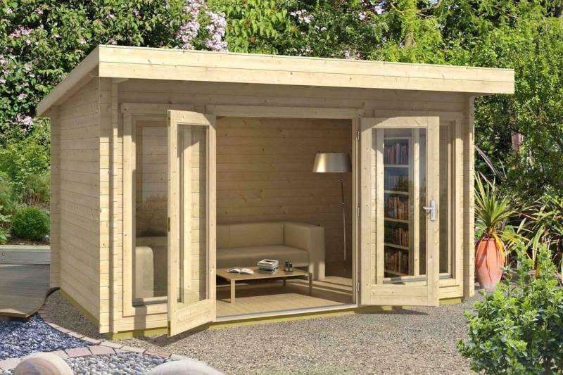 LASITA MAJA Gartenhaus Dorset Holzhaus Blockbohlenhaus, BxT: 410x270 cm von LASITA MAJA