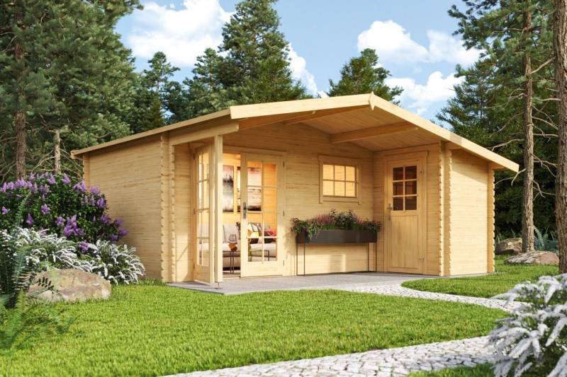 LASITA MAJA Gartenhaus Little Rock Holzhaus Blockbohlenhaus, BxT: 510x430 cm, mit Fußboden von LASITA MAJA