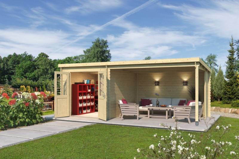 LASITA MAJA Gartenhaus Saint Paul Holzhaus Blockbohlenhaus, BxT: 570x275 cm, mit Fußboden von LASITA MAJA