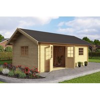 LASITA MAJA Gartenhaus »Colorado«, Holz, BxHxT: 675 x 331 x 390 cm (Außenmaße inkl. Dachüberstand) - beige von LASITA MAJA
