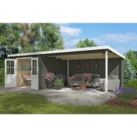 LASITA MAJA Gartenhaus »St Louis«, BxHxT: 701 x 211 x 319 cm, (Außenmaß inkl. Dachüberstand), grüngrau - gruen von LASITA MAJA