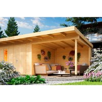 LASITA MAJA Überdachung »Sizilien«, BxT: 300 x 350 cm (Aufstellmaß ), Naturbelassen - braun von LASITA MAJA