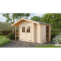 Garten- und Gerätehaus Vilano 2 Gartenhaus aus Holz, Geräteschuppen mit 28 mm Wandstärke inklusive Schleppdach, Gerätehütte mit Montagematerial von LASITA MAJA