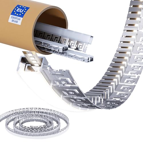 LASLUX 6 x Flexibles LED Profil 2m – Biegbares LED Trockenbauprofil Aluminium-Einbauprofil für Streifen bis 18 mm, Unterputzprofil für Decken & Wände, kreative Kurven, Kreise & S-Formen LASLUX 6 x Flexibles LED Profil 2m – Biegbares LED Trockenbauprofil Aluminium-Einbauprofil für Streifen bis 18 mm, Unterputzprofil für Decken & Wände, kreative Kurven, Kreise & S-Formen von LASLUX