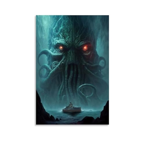 LASOQUAN Cthulhu The Monsters Poster, dekoratives Gemälde, Leinwand, Wandposter und Kunstdruck, moderne Familienschlafzimmer-Dekoration, Poster, 50 x 75 cm LASOQUAN Cthulhu The Monsters Poster, dekoratives Gemälde, Leinwand, Wandposter und Kunstdruck, moderne Familienschlafzimmer-Dekoration, Poster, 50 x 75 cm von LASOQUAN