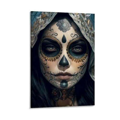 LASOQUAN La Catrina Mädchen-Poster, dekoratives Gemälde, Leinwand, Wandposter und Kunstdruck, moderne Familienschlafzimmer-Dekoration, Poster, 30 x 45 cm LASOQUAN La Catrina Mädchen-Poster, dekoratives Gemälde, Leinwand, Wandposter und Kunstdruck, moderne Familienschlafzimmer-Dekoration, Poster, 30 x 45 cm von LASOQUAN