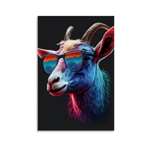 LASOQUAN Neon Nights Goat Poster, dekoratives Gemälde, Leinwand, Wandposter und Kunstdruck, moderne Familienschlafzimmer-Dekoration, Poster, 30 x 45 cm LASOQUAN Neon Nights Goat Poster, dekoratives Gemälde, Leinwand, Wandposter und Kunstdruck, moderne Familienschlafzimmer-Dekoration, Poster, 30 x 45 cm von LASOQUAN