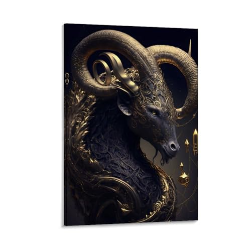LASOQUAN Sternzeichen Steinbock-Poster, dekoratives Gemälde, Leinwand, Wandposter und Kunstdruck, moderne Familienschlafzimmer-Dekoration, Poster, 40 x 60 cm LASOQUAN Sternzeichen Steinbock-Poster, dekoratives Gemälde, Leinwand, Wandposter und Kunstdruck, moderne Familienschlafzimmer-Dekoration, Poster, 40 x 60 cm von LASOQUAN