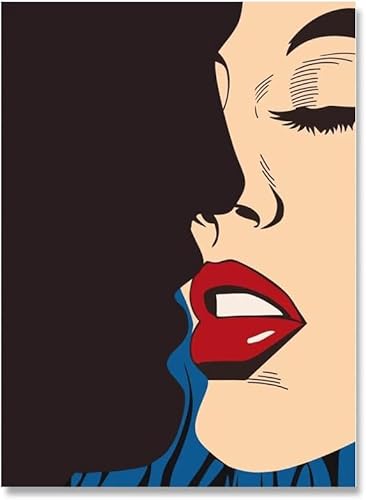 LATAFA Berühmtes Roy Lichtenstein-Poster und Drucke, Kreativität, Leinwandgemälde, Retro-Wandkunst, Roy Lichtenstein-Bilder für Heimdekoration, 40 x 60 cm x 1, ohne Rahmen LATAFA Berühmtes Roy Lichtenstein-Poster und Drucke, Kreativität, Leinwandgemälde, Retro-Wandkunst, Roy Lichtenstein-Bilder für Heimdekoration, 40 x 60 cm x 1, ohne Rahmen von LATAFA