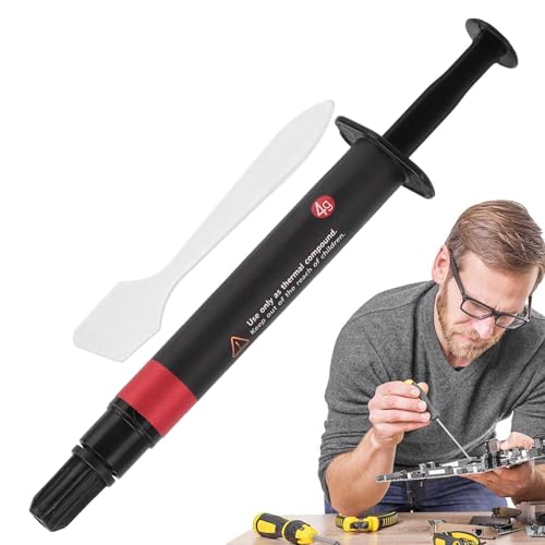 PC-Wärmeleitpaste,Kühlende Wärmeleitpaste | Wärmeleitpaste zur Kühlung aller Prozessoren | Sichere Flüssigmetall-Wärmeleitpaste, leitfähiges Thermosilikon, effektive Wärmeableitung für Computer, Konso PC-Wärmeleitpaste,Kühlende Wärmeleitpaste | Wärmeleitpaste zur Kühlung aller Prozessoren | Sichere Flüssigmetall-Wärmeleitpaste, leitfähiges Thermosilikon, effektive Wärmeableitung für Computer, Konso von LATAFA