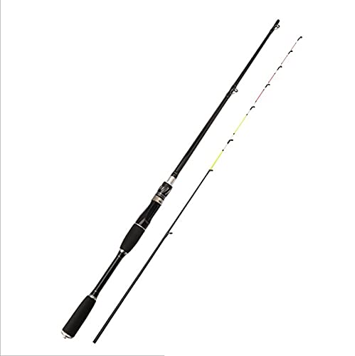LATEAU Angelrute,Teleskop Angelrute Sea Flow Fishing Shore Wurffloßventilstamm, weicher Schwanz, weit, Angeln (Color : A, Size : 1.5m) von LATEAU