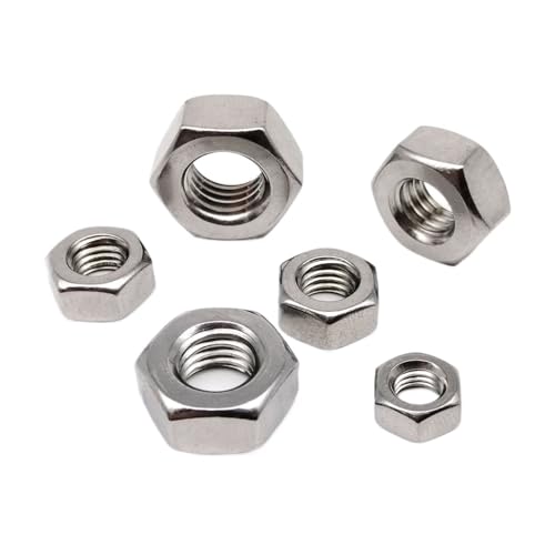 Sicherungsmuttern 5/10/50 stücke Linksgewinde M3 M4 M5 M6 M8 M10 M12 304 Edelstahl Sechskantmutter(M8 10pcs) von LATEAU