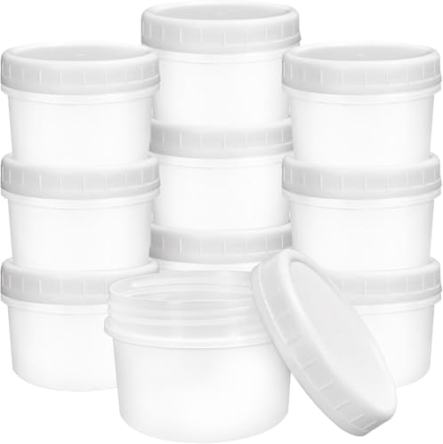 LATERN 20 Stück Kleine Lebensmittelbehälter, 5oz /160ml Kunststoff Wiederverwendbare Feinkostschalen Stapelbare Lebensmittel Vorratsdosen mit Auslaufsicheren Deckeln, Mikrowellen Gefriergeeignet von LATERN
