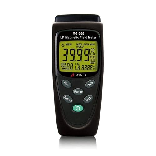 LATNEX MG-300 LF Magnetfeldmessgerät, misst EMF von Hochleistungsübertragungsleitungen, Geräten und elektrischen Leitungen – perfekt für EMF-Hausinspektionen von LATNEX