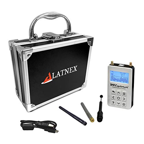 RF Explorer Spectrum Analyzer 6G Combo Plus - Slim mit LATNEX-Aluminium-Tragekoffer Tragbarer Spektrumanalysator für Amateurfunker, drahtlose Geräte, WLAN-Netzwerke, Tontechniker (6G Combo Plus) von LATNEX
