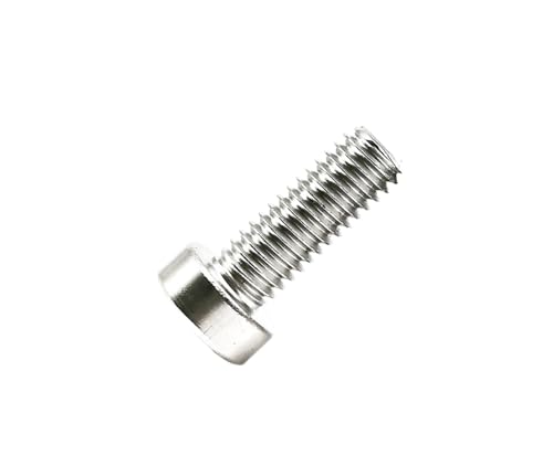 1/5 Stück M8 M10 M12 A2-70 304 Edelstahl Innensechskant Innensechskant dünn Flachkopfschraube mit kurzem Profil (Color : 20mm, Size : 1pc M10) von LATOOR