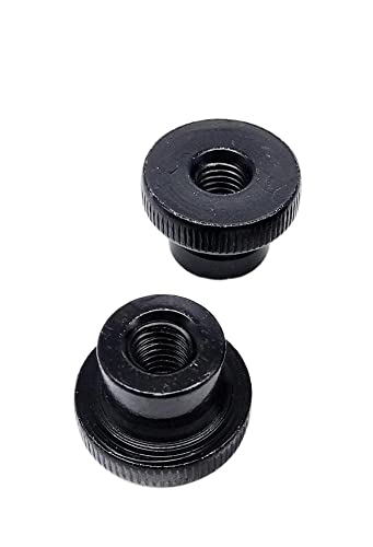 2/5 Stk. M3 M4 M5 M6 M8 M10 Nickelblau Zink Schwarz verzinkt GB806 Doppelstufenverstellung Rändelmutter Handfeste Rändelmutter 3D-Drucker Vorhangfassade (Color : Black Zinc Plated, Size : 5pcs M3) von LATOOR