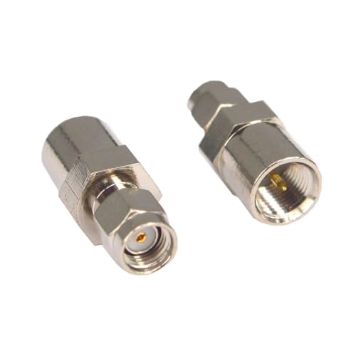 2 Stück RP SMA Stecker auf FME Stecker gerade RF Koaxial Adapter Stecker FME auf SMA Adapter von LATOOR