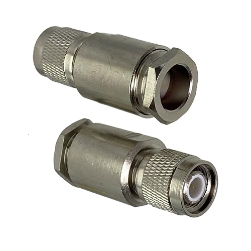 2 Stück Stecker TNC-Steckerklemme RG8 LMR400 RG213 7D-FB HF-Koaxialadapter-Drahtklemme von LATOOR