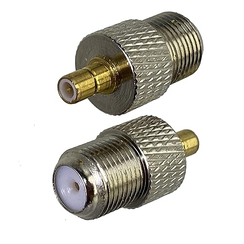 2 stücke Stecker Adapter F TV Buchse Auf SMB Stecker RF Koaxial Konverter Drahtklemme von LATOOR